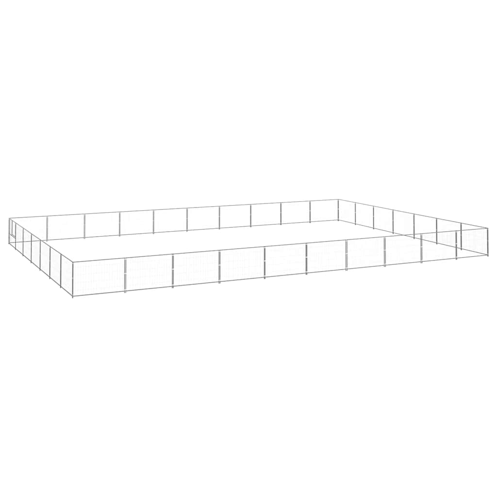 Hundezwinger Schwarz 4 m² Stahl