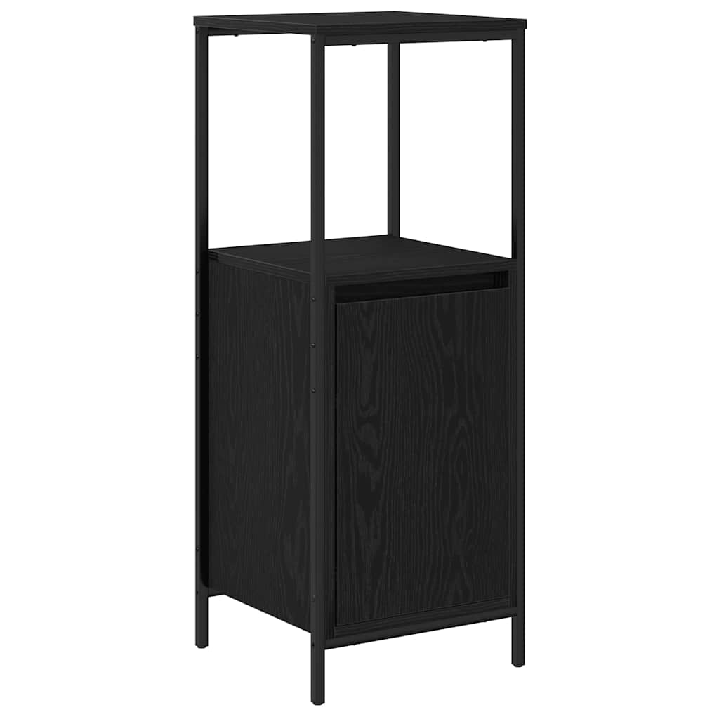 Badezimmermöbel Set mit Schubladen 2 pcs Schwarz Eichen-Optik
