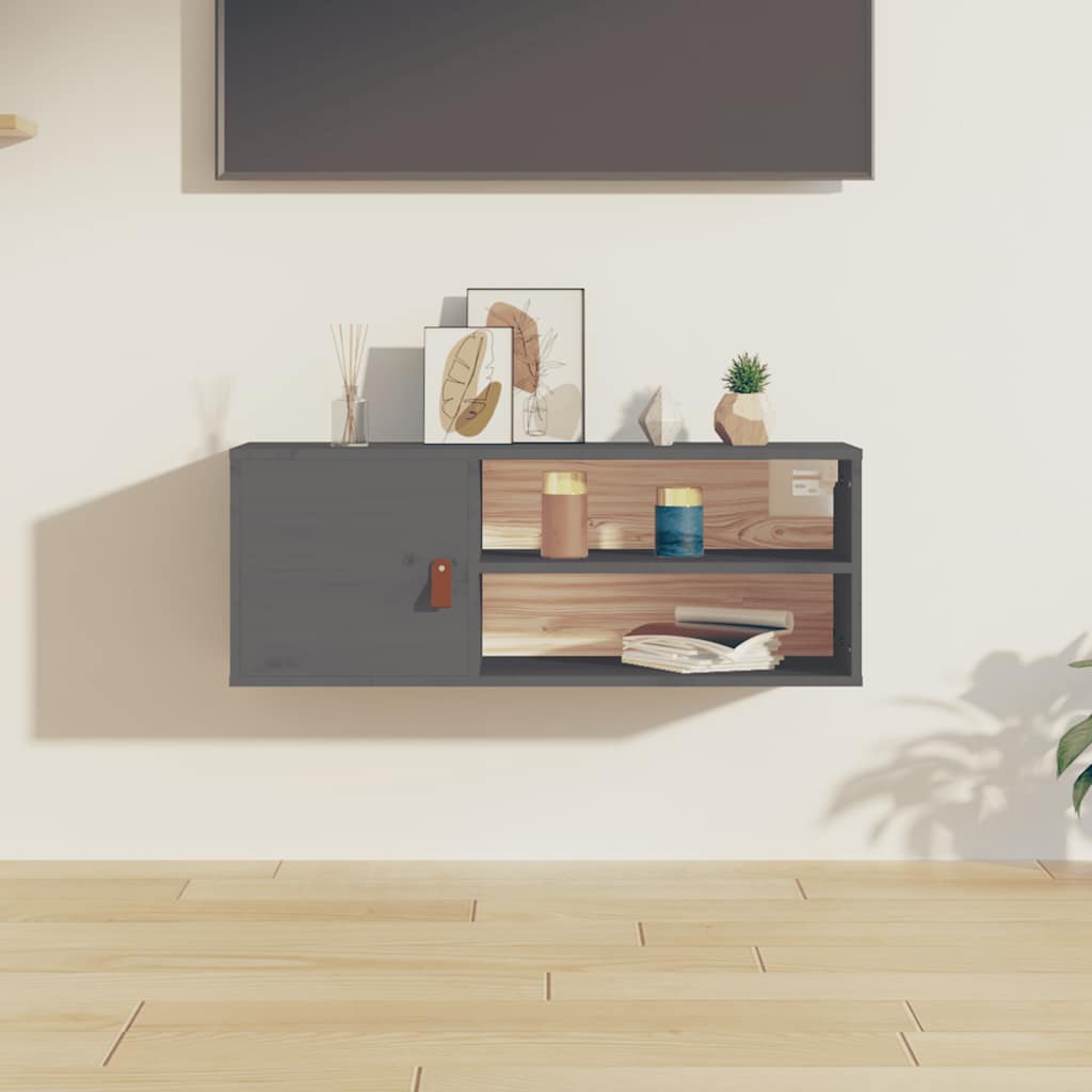 Wandschrank 80x30x30 cm Massivholz Kiefer
