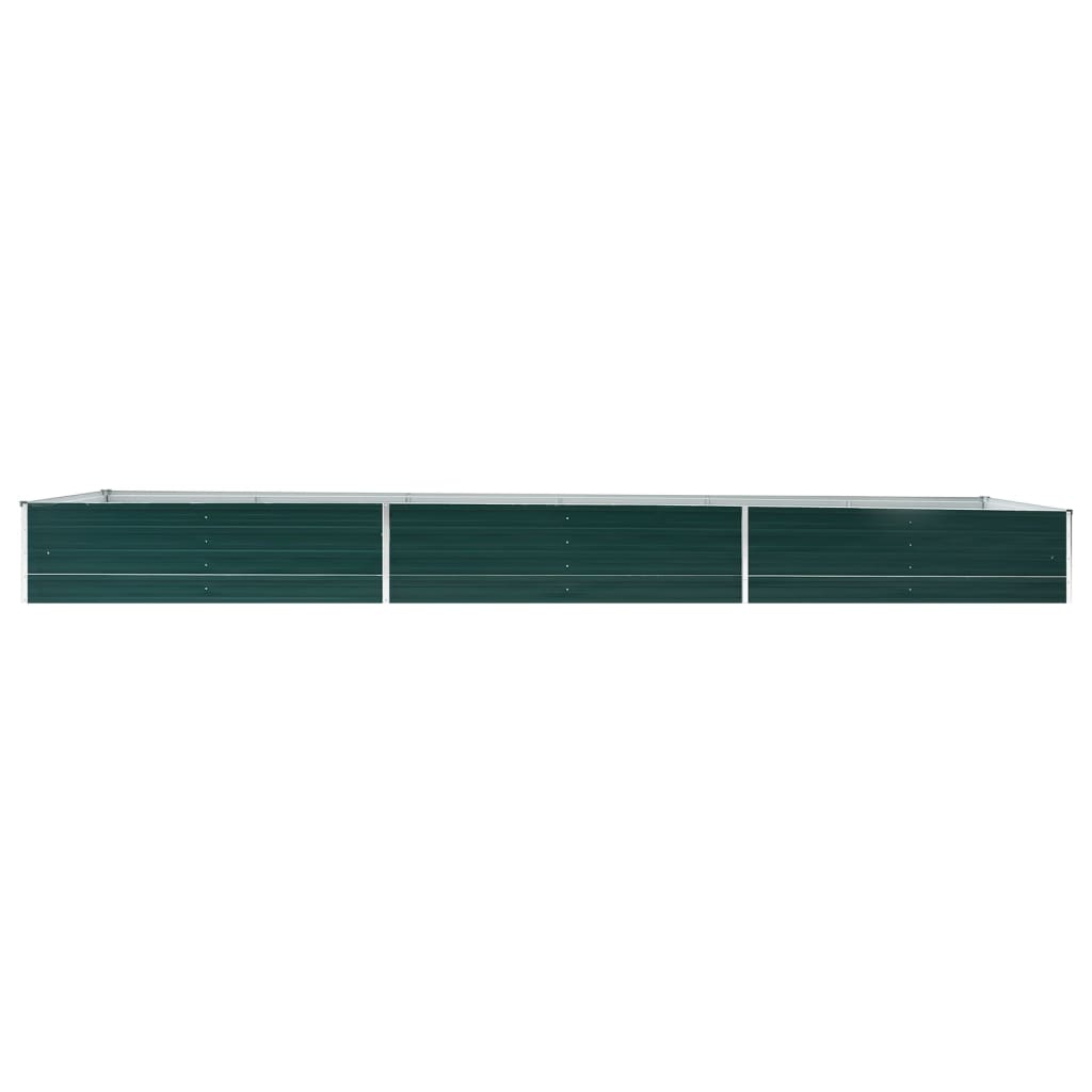 Garten-Hochbeet Verzinkter Stahl 240x80x77 cm Grün