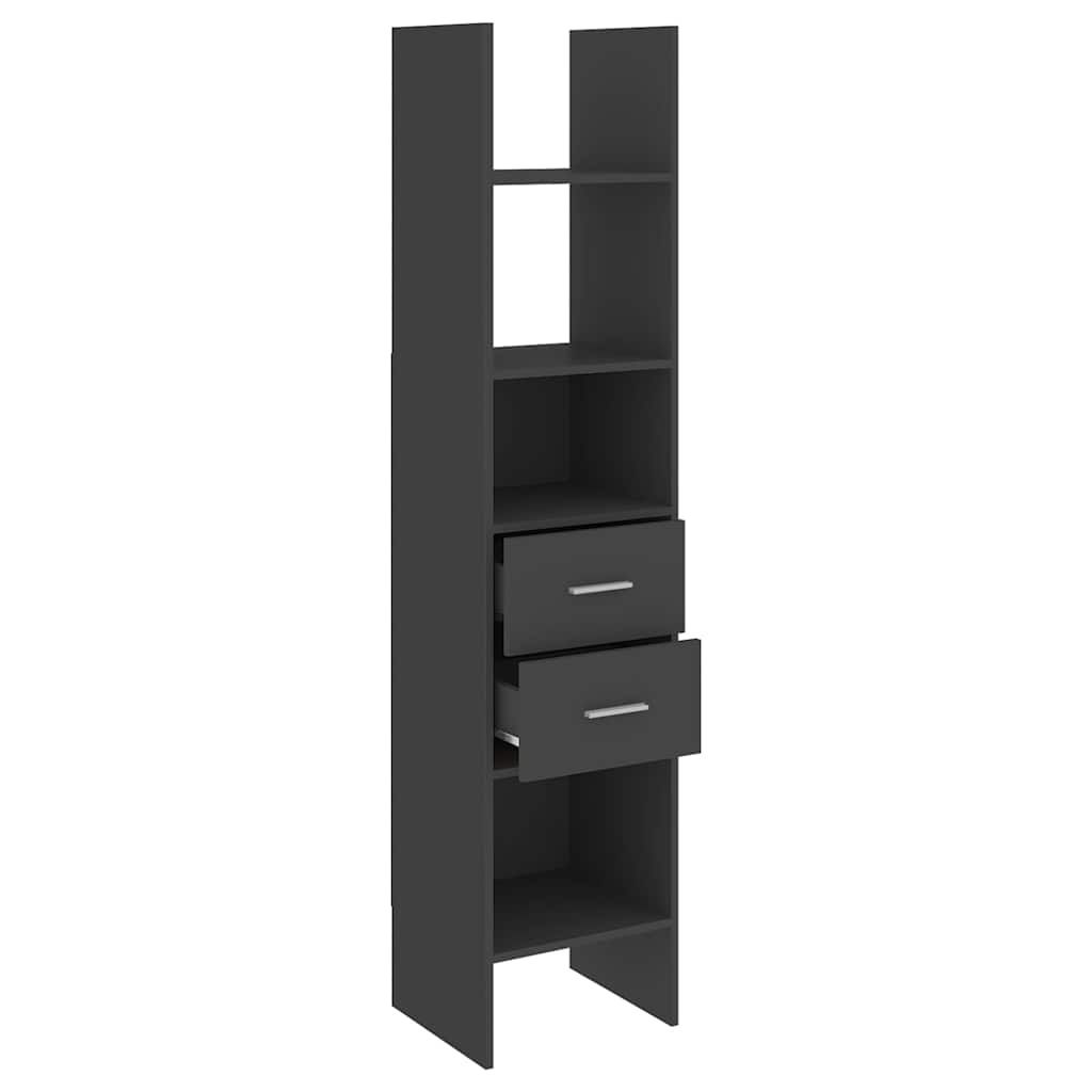Bücherregal Weiß 40x35x180 cm Holzwerkstoff