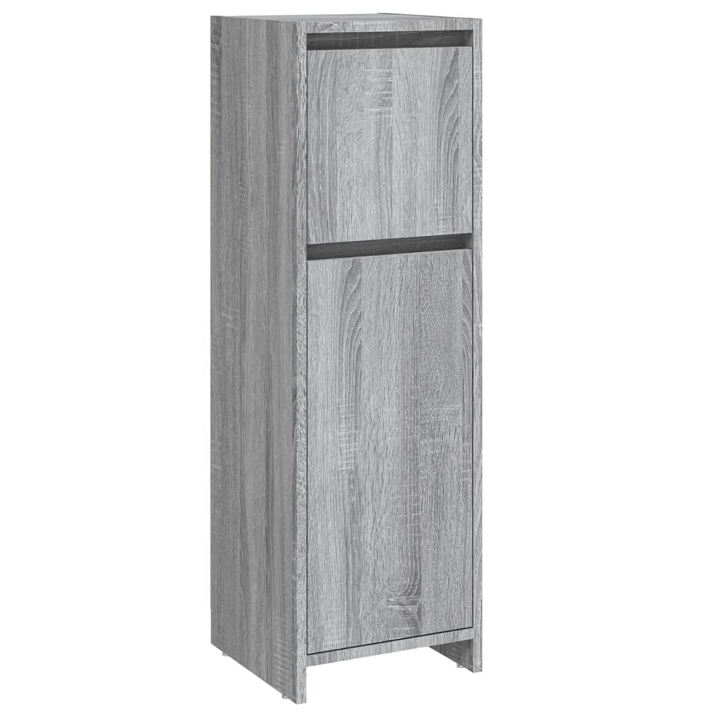 Badezimmerschrank Weiß 30x30x95 cm Holzwerkstoff