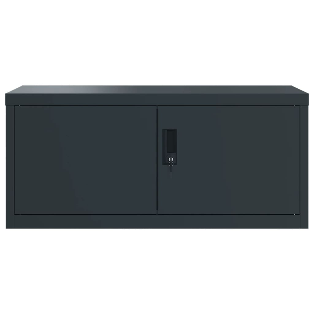 Aktenschrank Weiß 90x40x110 cm Stahl