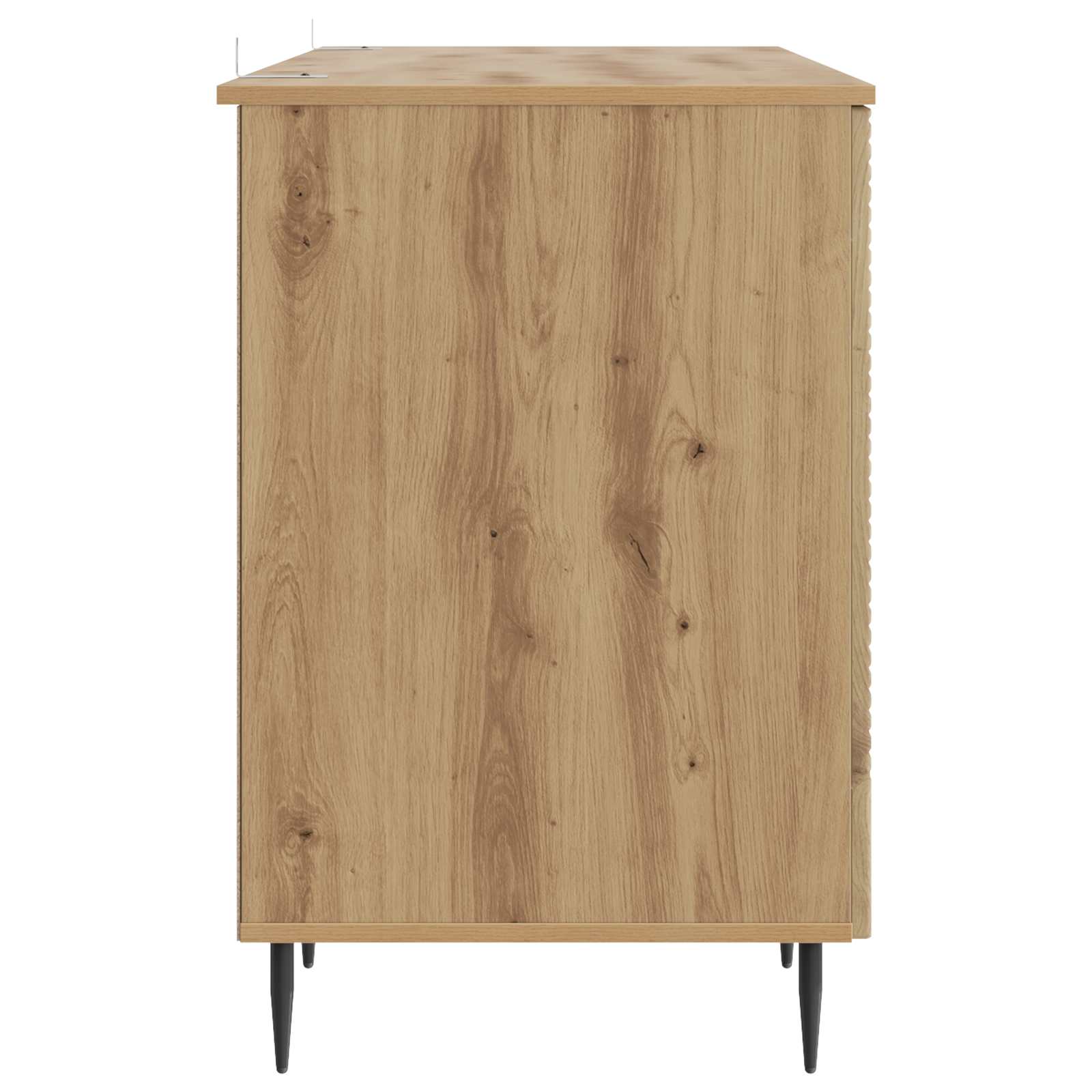 Schreibtisch mit Regal Schwarz 142,5 x 50 x 75 cm Holzwerkstoff