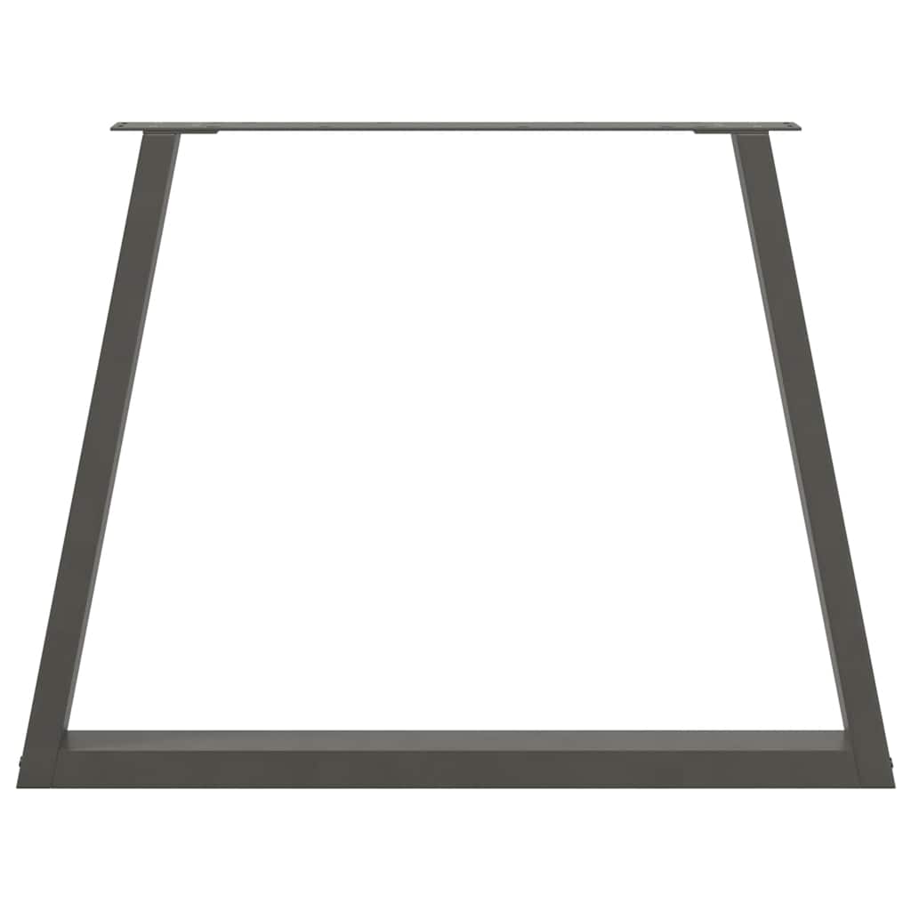 Couchtischbeine V-Form 2 Stück Schwarz 30x(30-31,3) cm Stahl