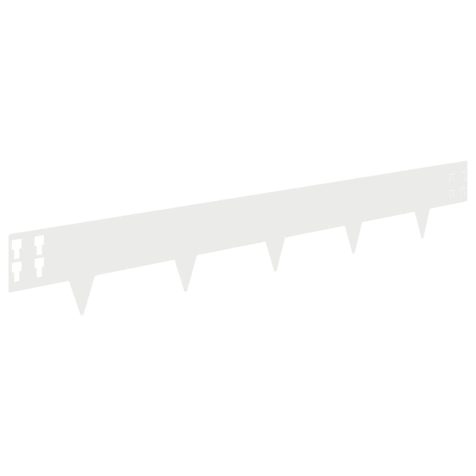 Raseneinfassung 10 pcs 100 x 12 cm Stahl Schwarz