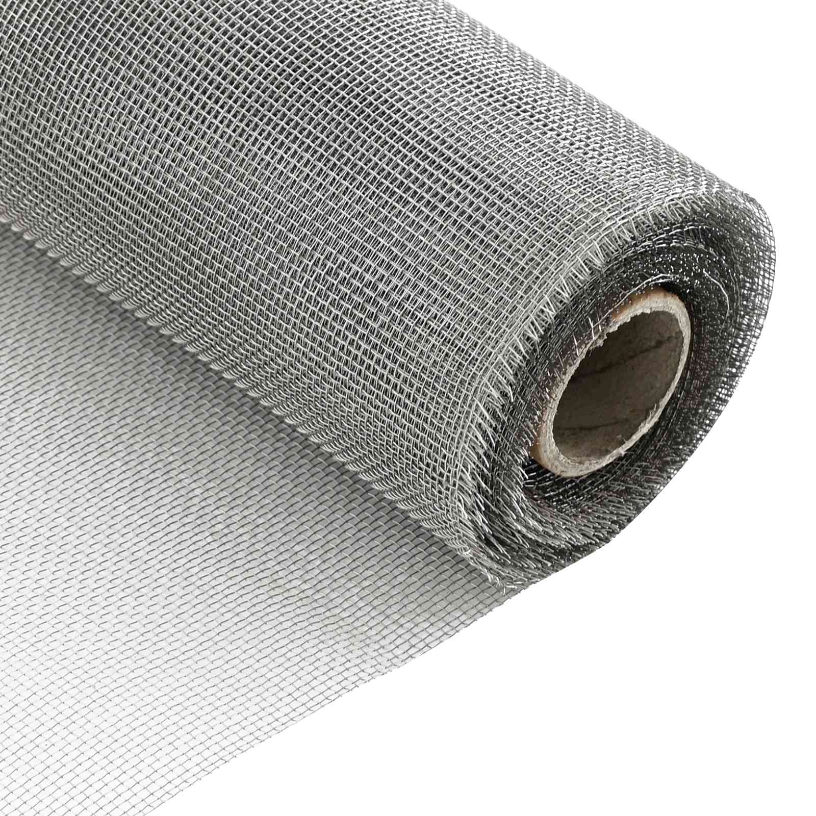 Drahtzäune 100 x 500 cm Mesh Edelstahl 201 Silber