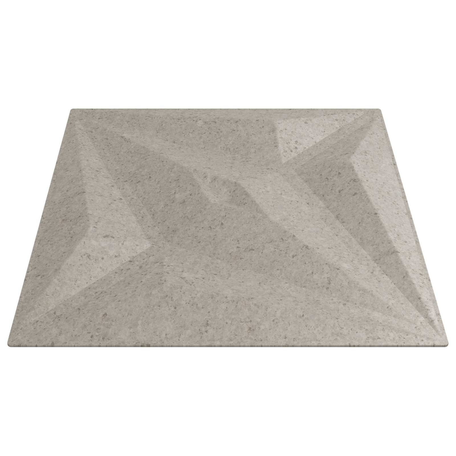 Wandpaneele 12 pcs Diamant Weiß 50 x 50 cm XPS Schaum