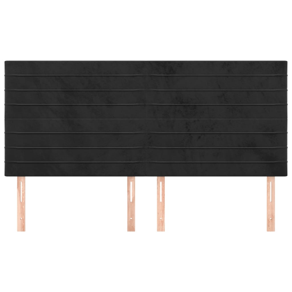 Kopfteil Hellgrau 80x5x118/128 cm Samt