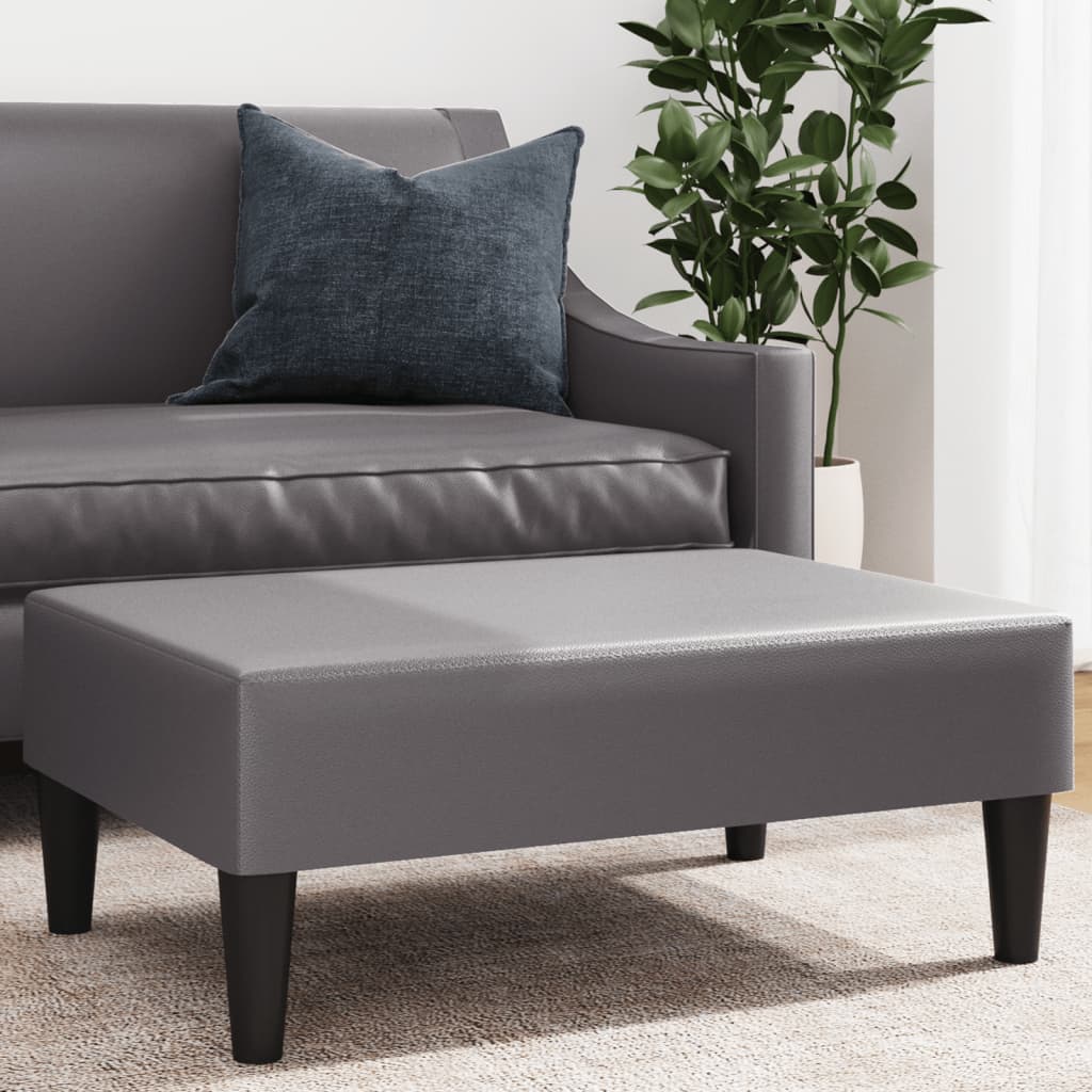 Fußhocker Schwarz 77x55x31 cm Kunstleder