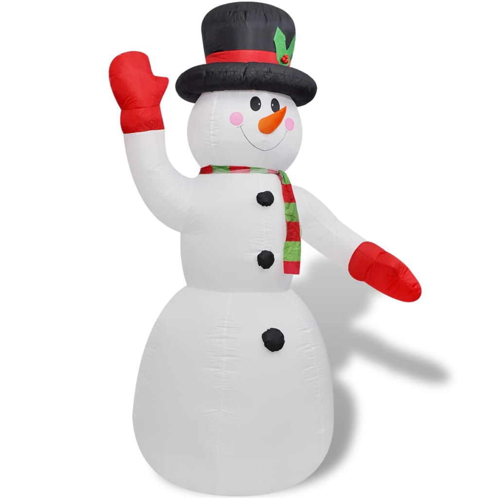 Aufblasbarer Schneemann mit LED zu Weihnachten IP44 600 cm XXL