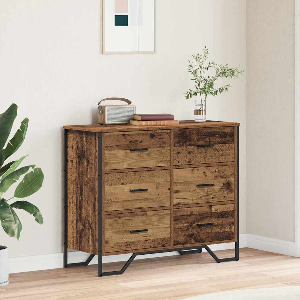 Kommode Schwarz 91x35,5x74,5 cm Holzwerkstoff
