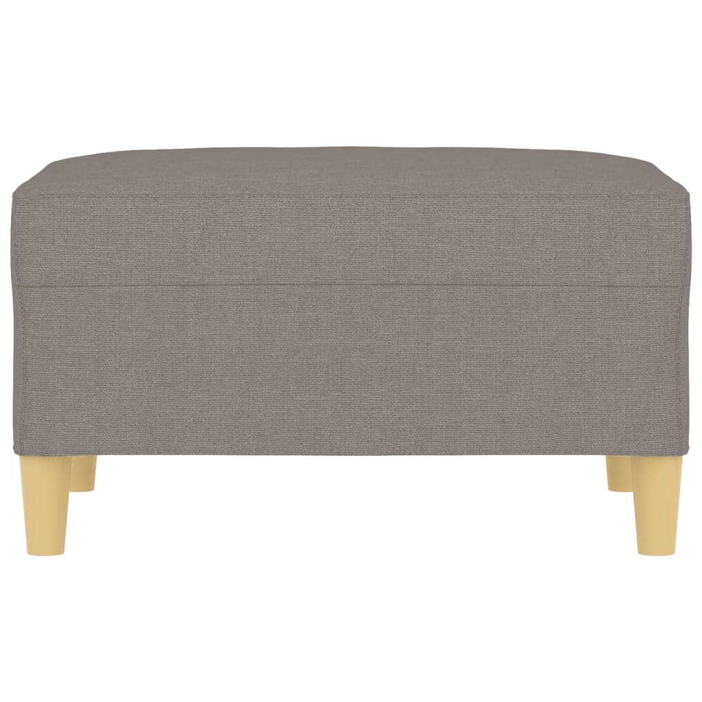 Fußhocker Hellgrau 60x50x41 cm Stoff