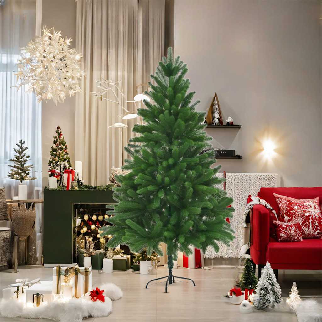 Künstlicher Weihnachtsbaum Naturgetreue Nadeln 150 cm Grün