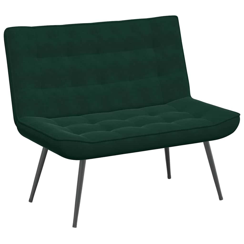 Sitzbank Hellgrau 110x74x84 cm Samt