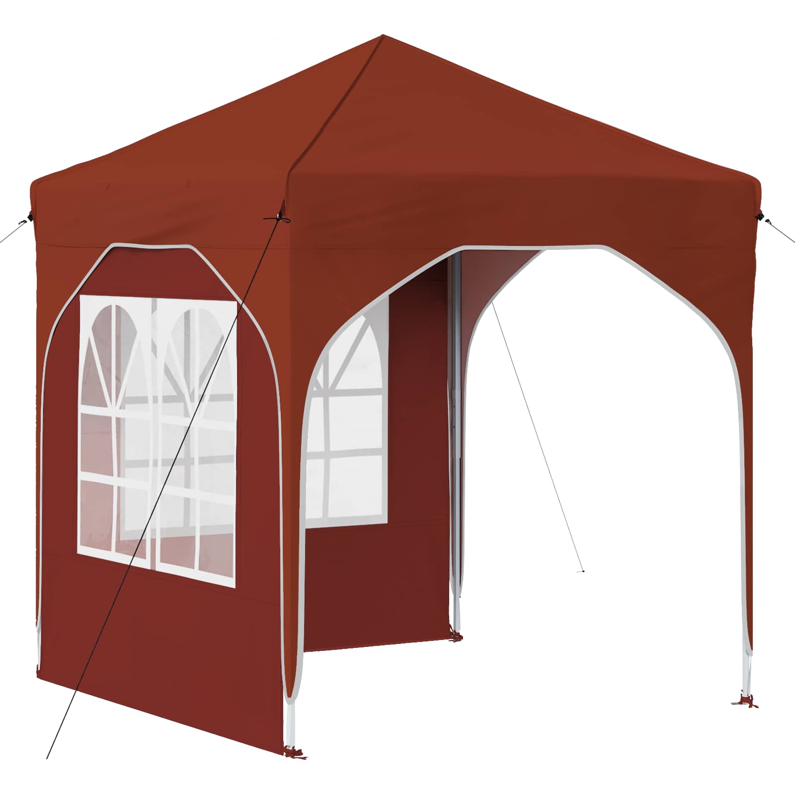 Pop-up Partyzelt 194 x 194 x 245 cm Creme