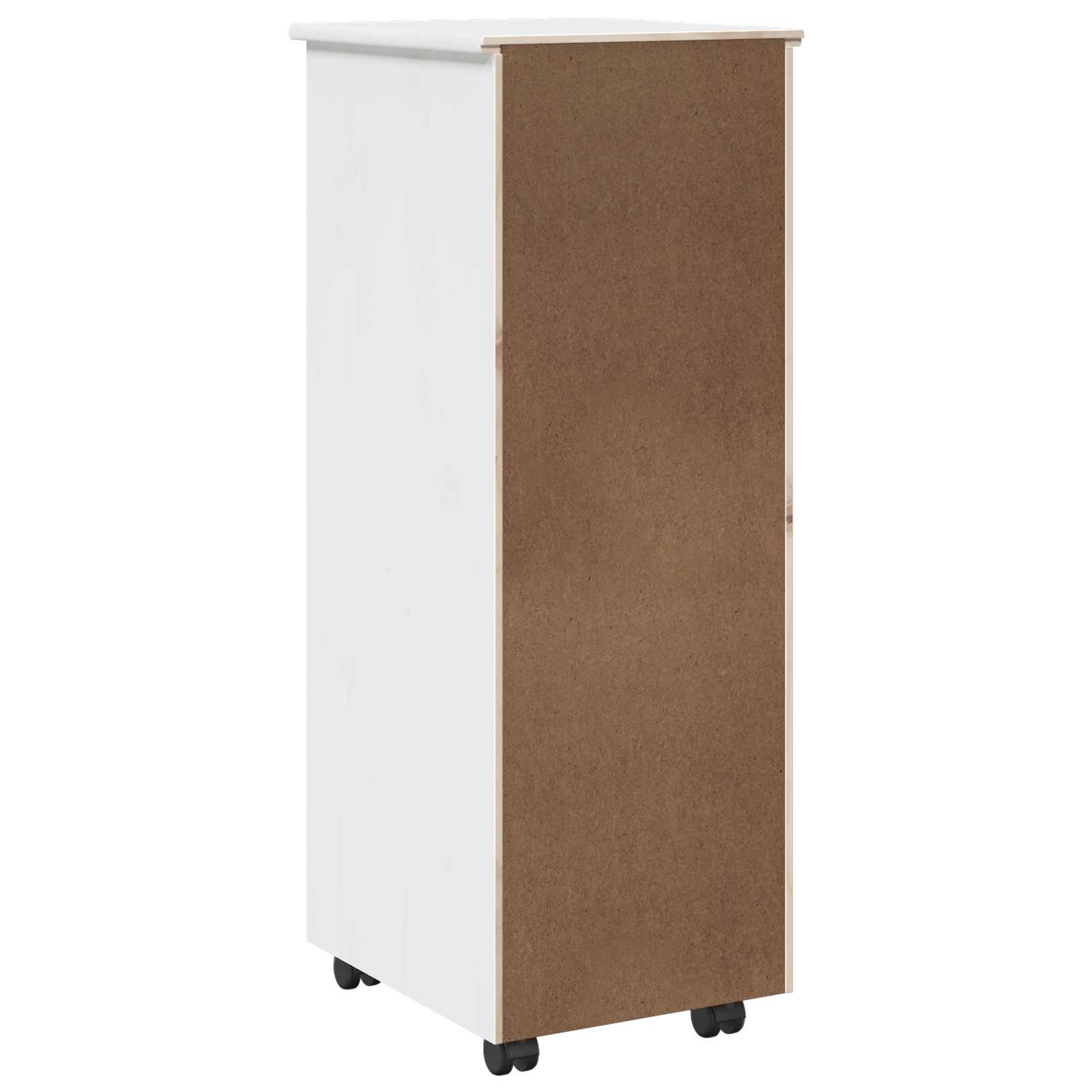 Rollschrank Honigbraun 34 x 39 x 93,5 cm Massivholz Kiefer