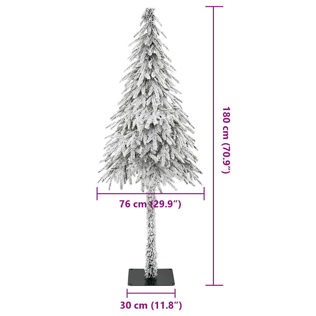 Künstlicher Weihnachtsbaum Weiß 76 x 76 x 180 cm
