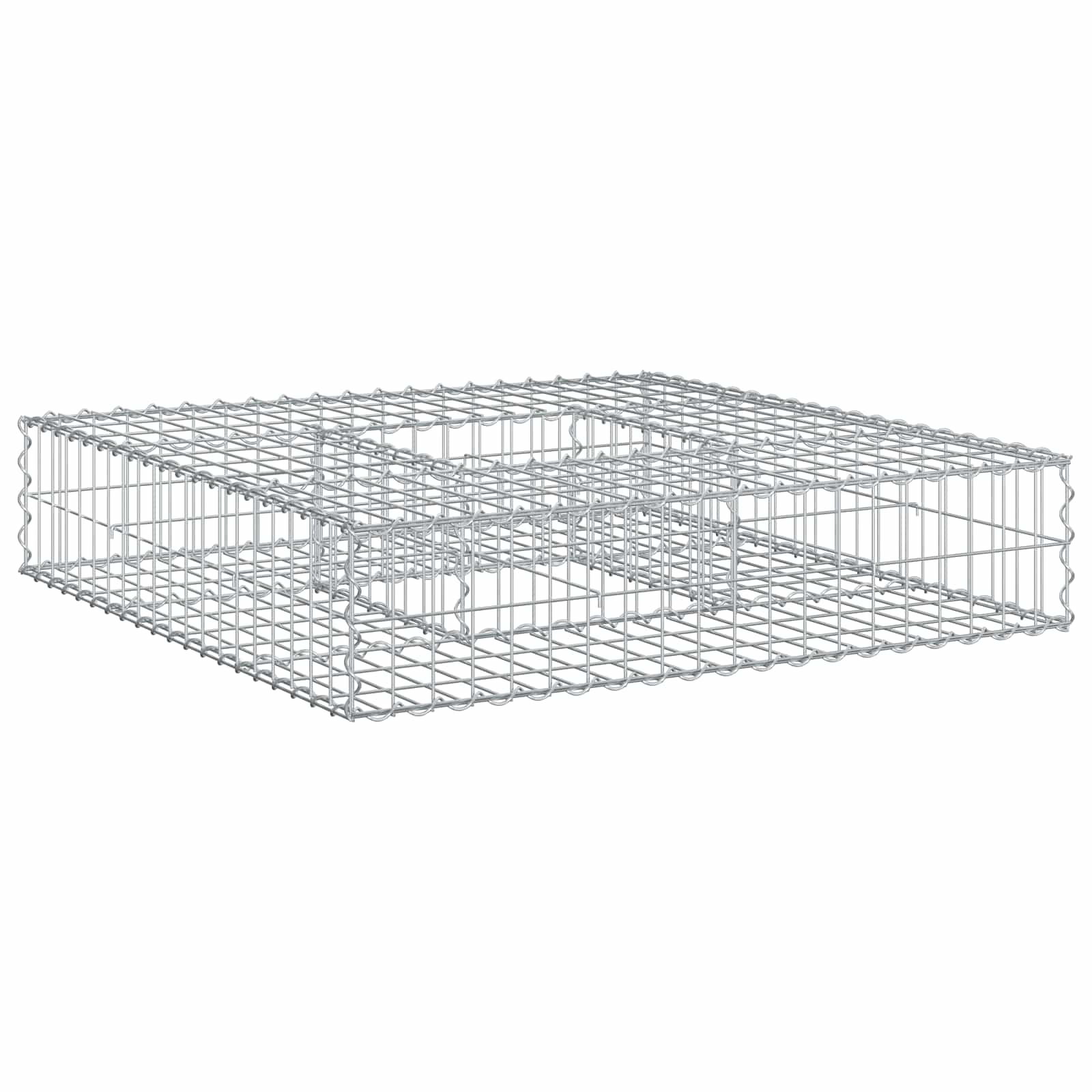 Gabionen Hochbeet Silber