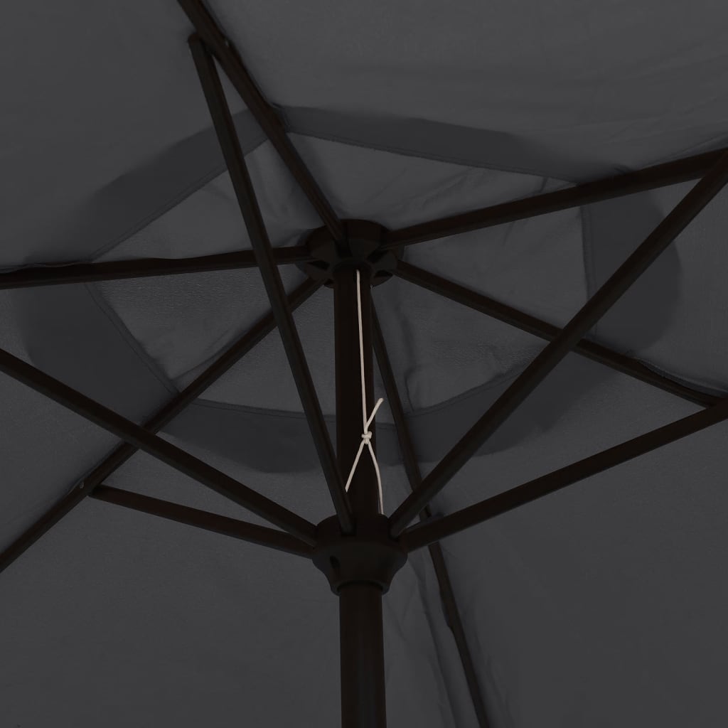 Sonnenschirm mit Metall-Mast 300 cm Bordeauxrot