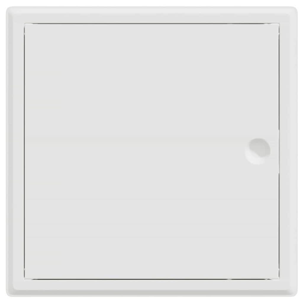 Zugangsklappe 2 pcs Weiß 23 x 23 x 3 cm Stahl