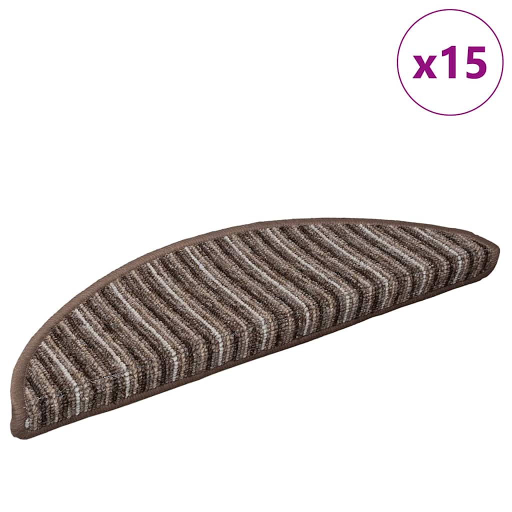 Selbstklebende Treppenschoner 15 pcs Anthrazit 56 x 17 x 3 cm