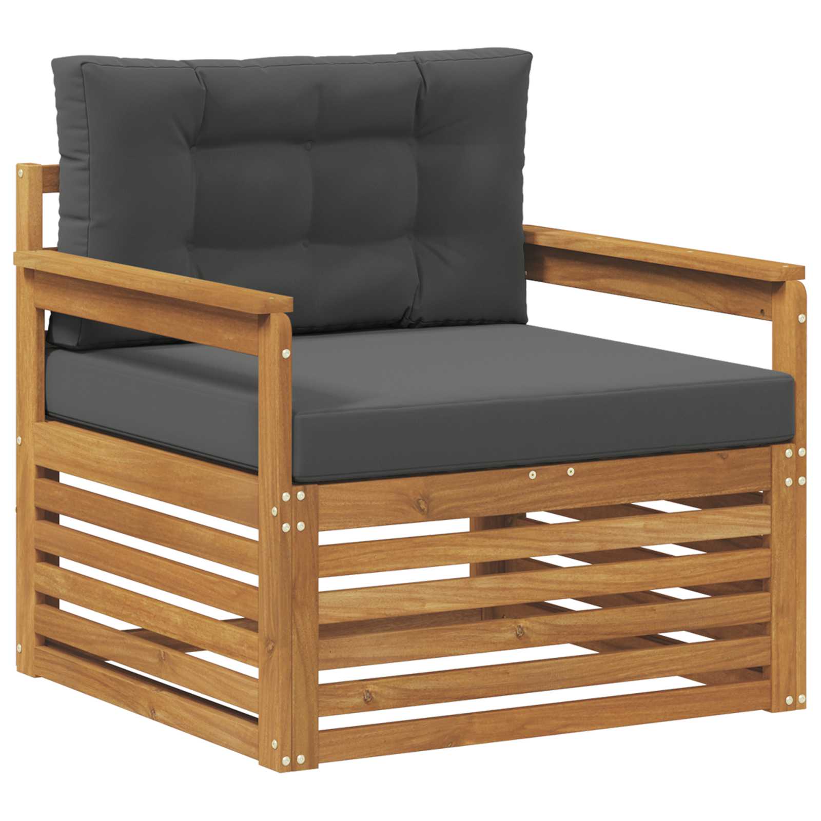 2 Stück Outdoor-Sofa Natur