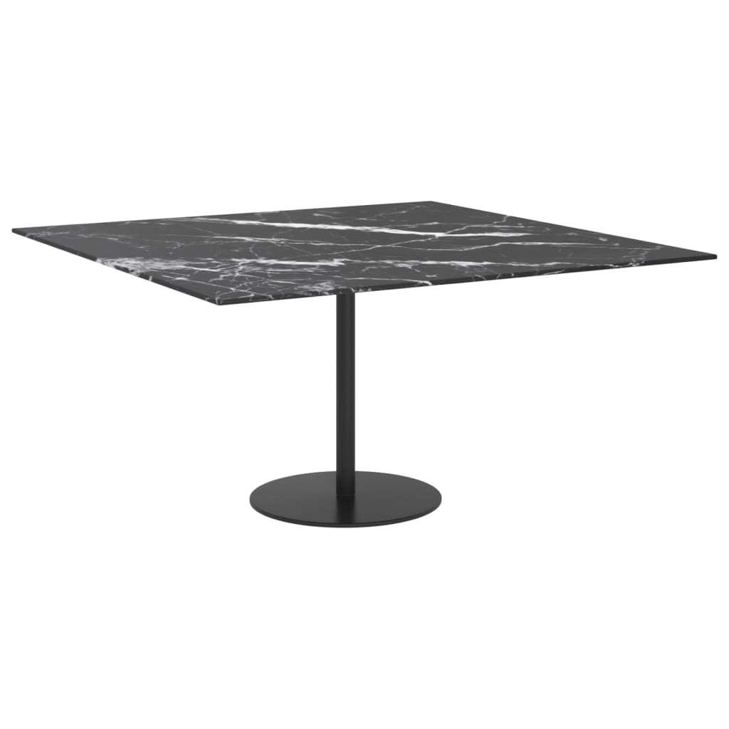 Tischplatte aus gehärtetem Glas quadratisch 700x700 mm