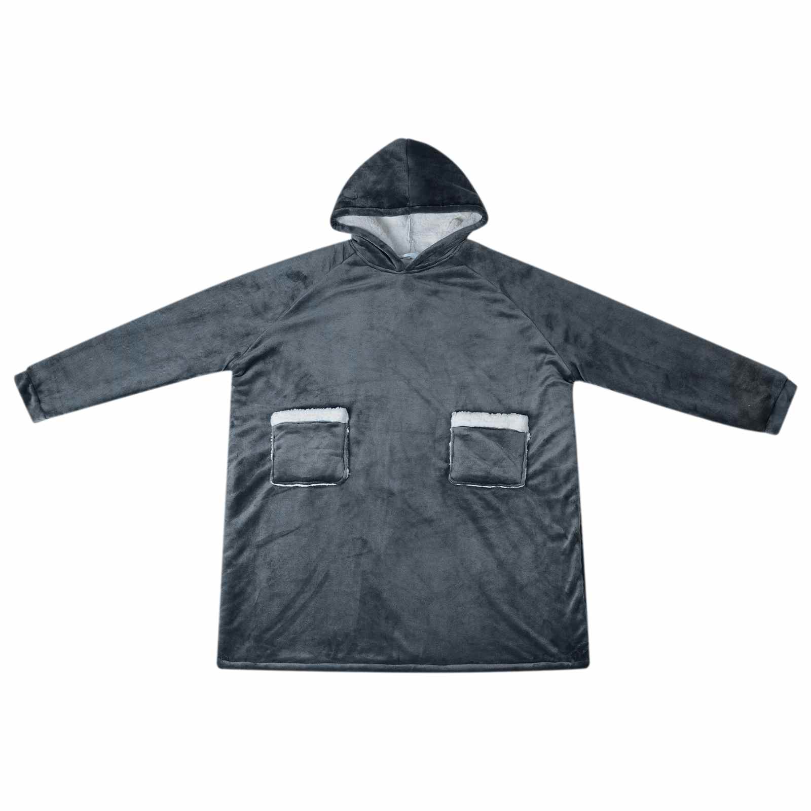 Decken-Hoodie Beige M Fleece und Flanell