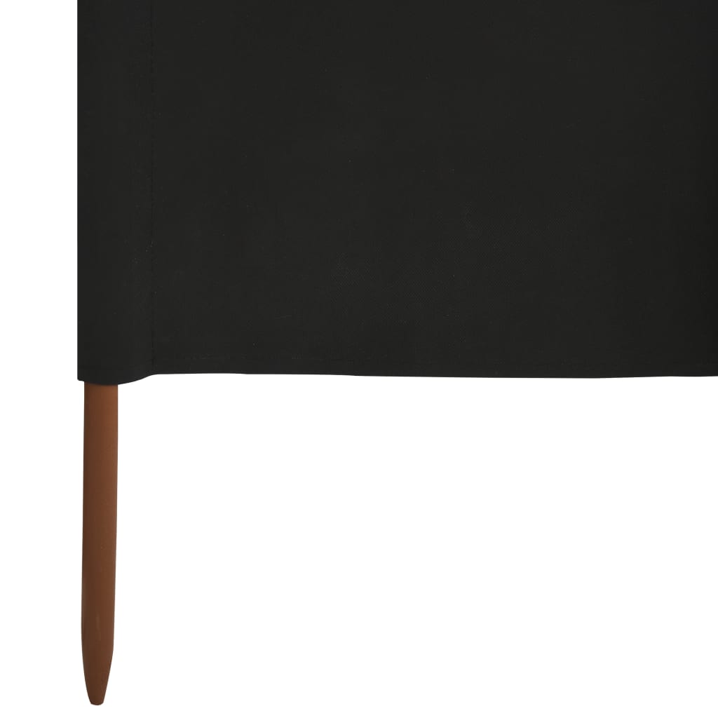3-teiliges Windschutzgewebe 400 x 120 cm Weiß