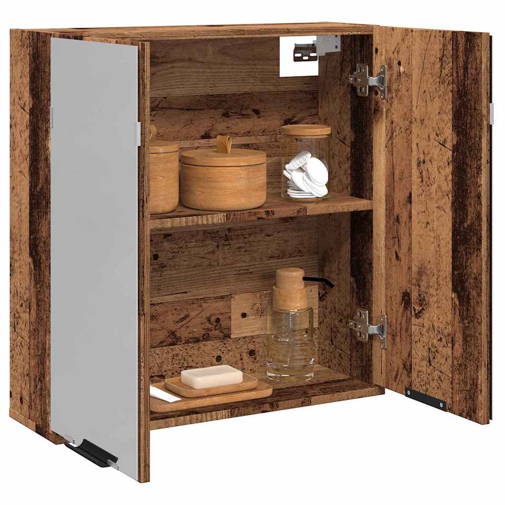 Bad-Spiegelschrank Weiß 64x20x67 cm