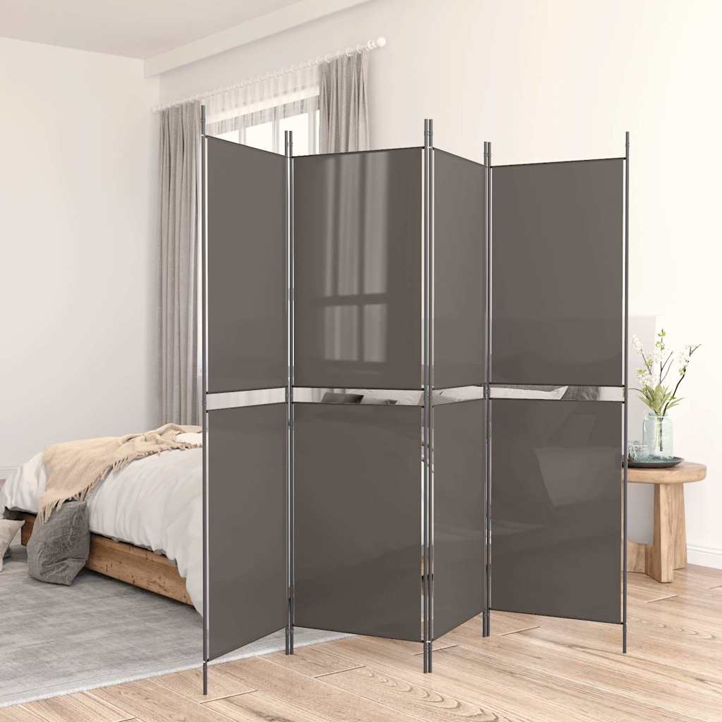 3-teiliger Raumteiler Beige 150 x 180 cm Stoff