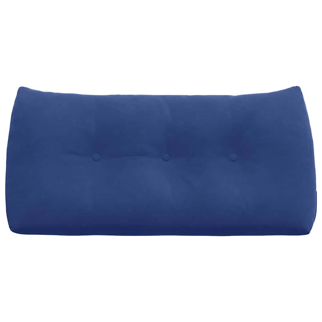 Rückenkissen Blau 45 x 24 x 50 cm Samt