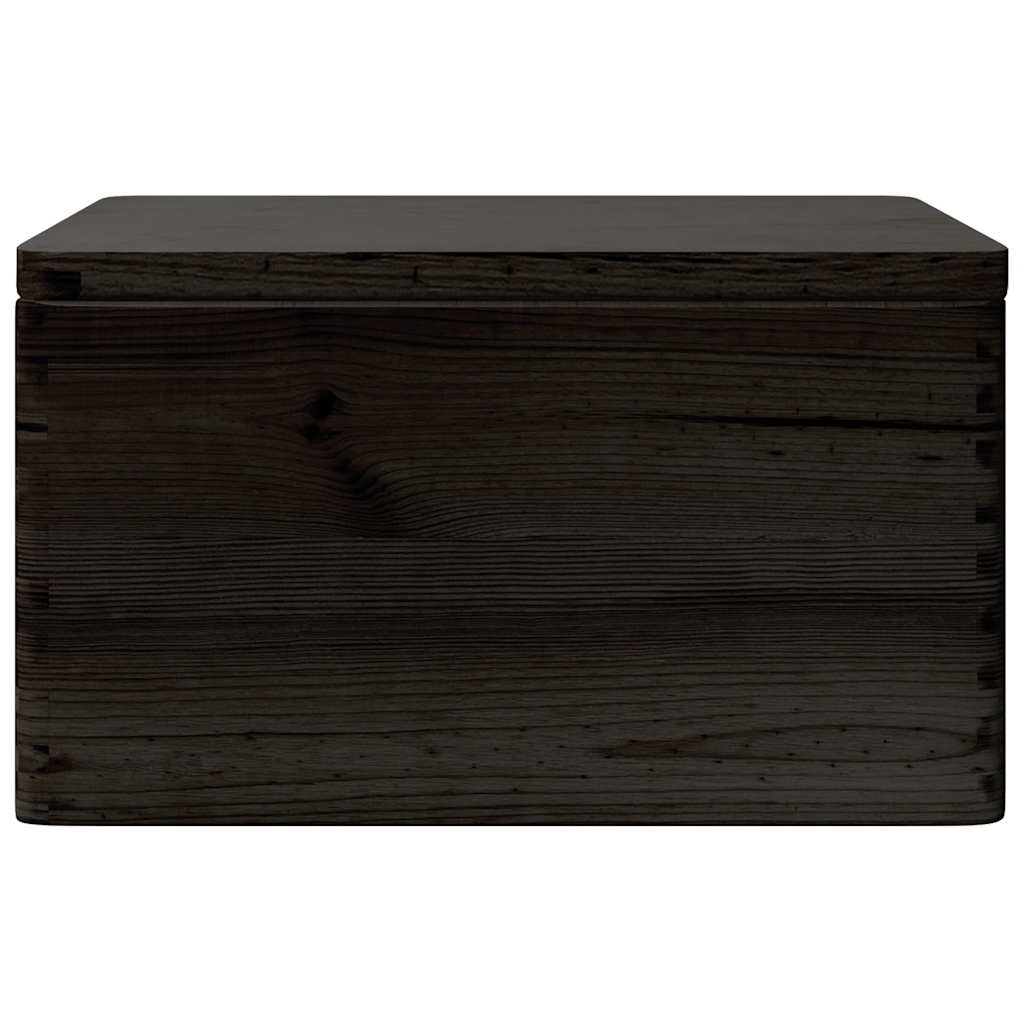 Holzkiste mit Deckel 40x30x13 cm Massivholz Kiefer