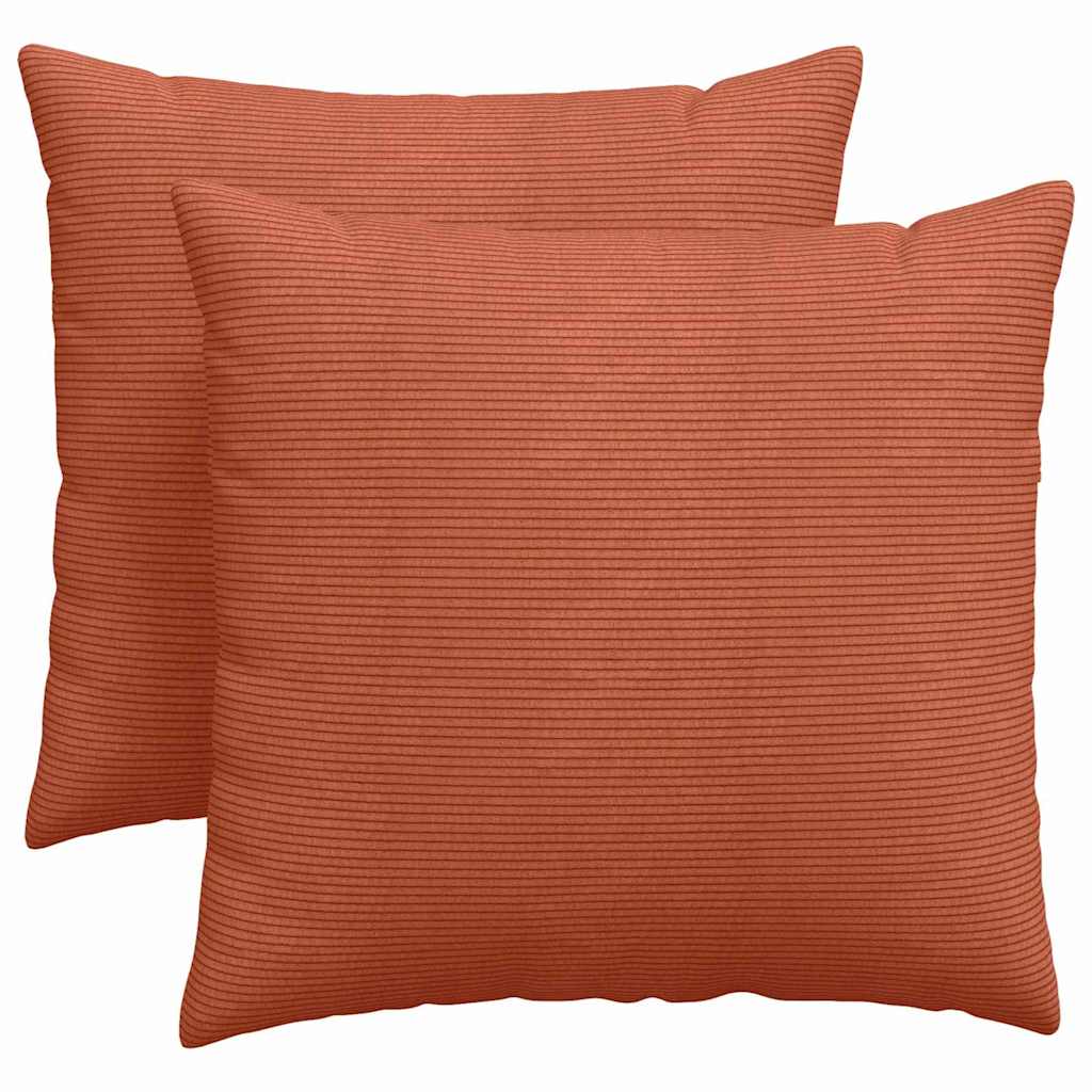 Sofakissen 2 Stück Hellgrau 50 x 30 cm Cordstoff