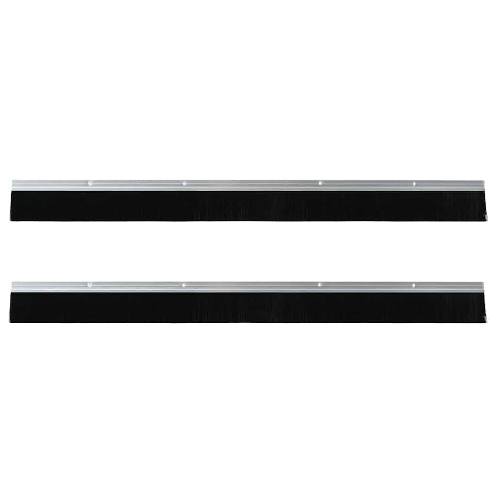 Aufsteck Türbürstendichtungen 2 pcs Braun 100 cm