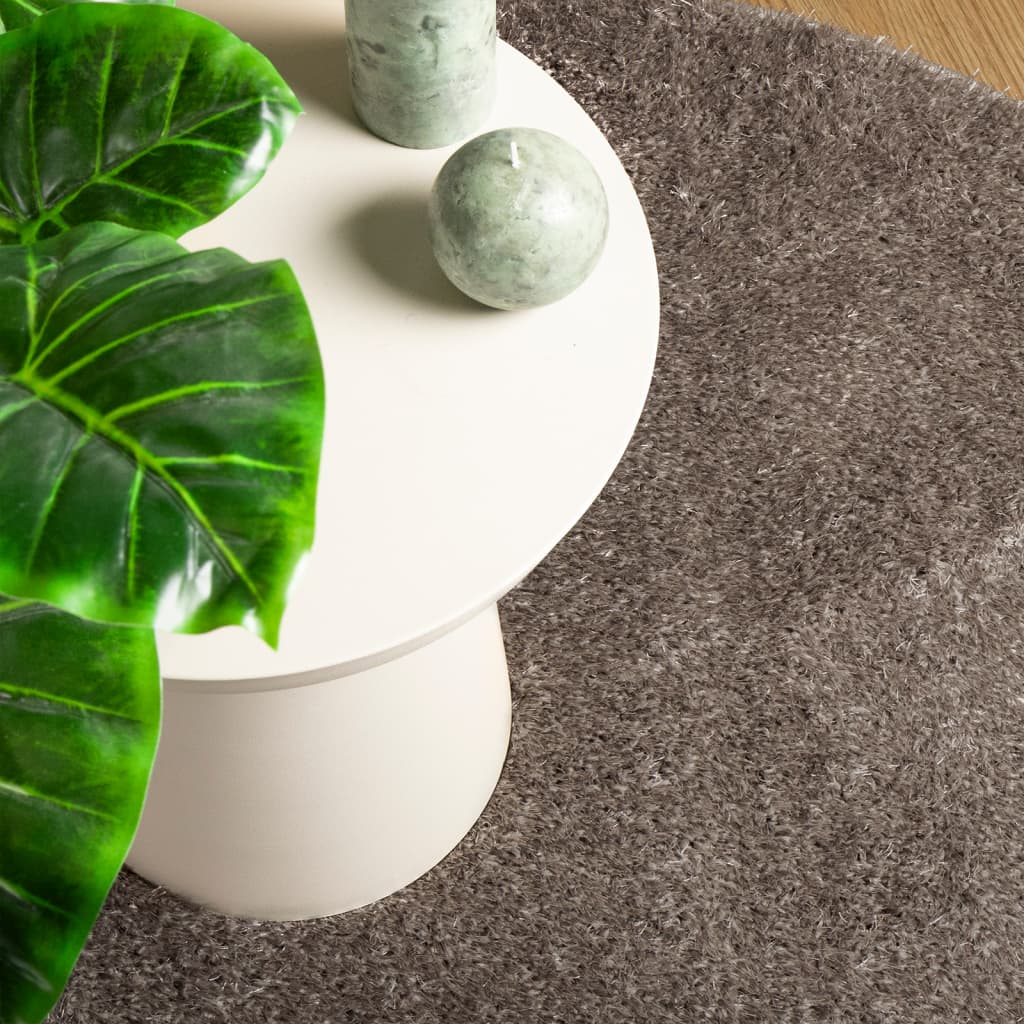Teppich ISTAN Hochflor Glänzend Anthrazit 100x200 cm