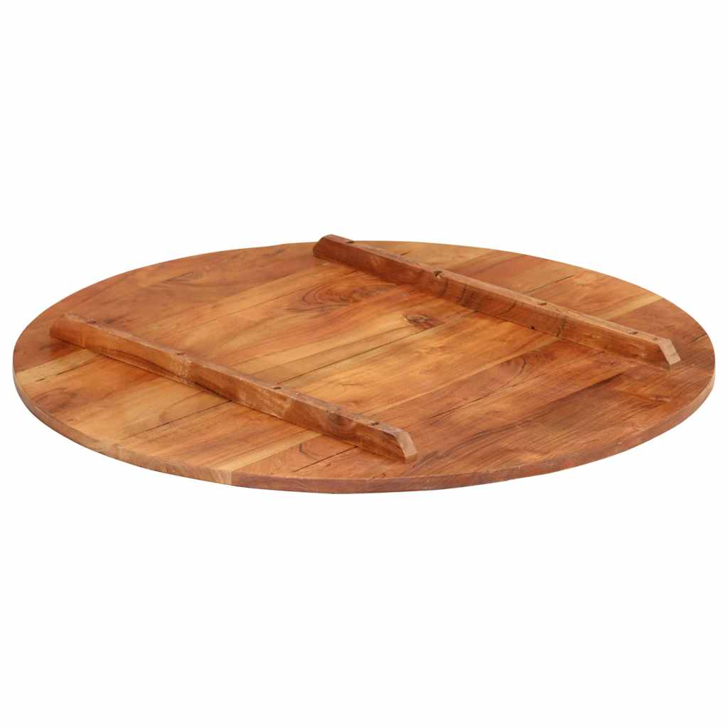 Tischplatte Massivholz Akazie Rund 15-16 mm 40 cm