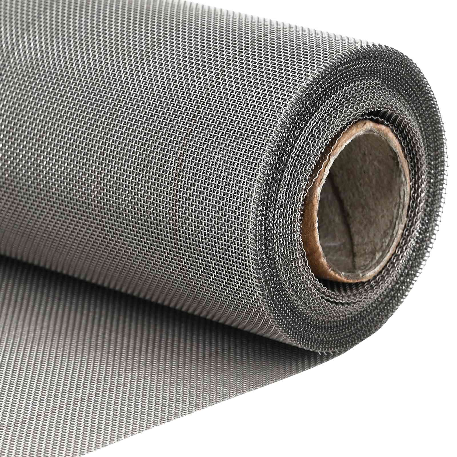 Mesh Bildschirm 20 x 500 cm 20 Mesh Edelstahl 201 Silber