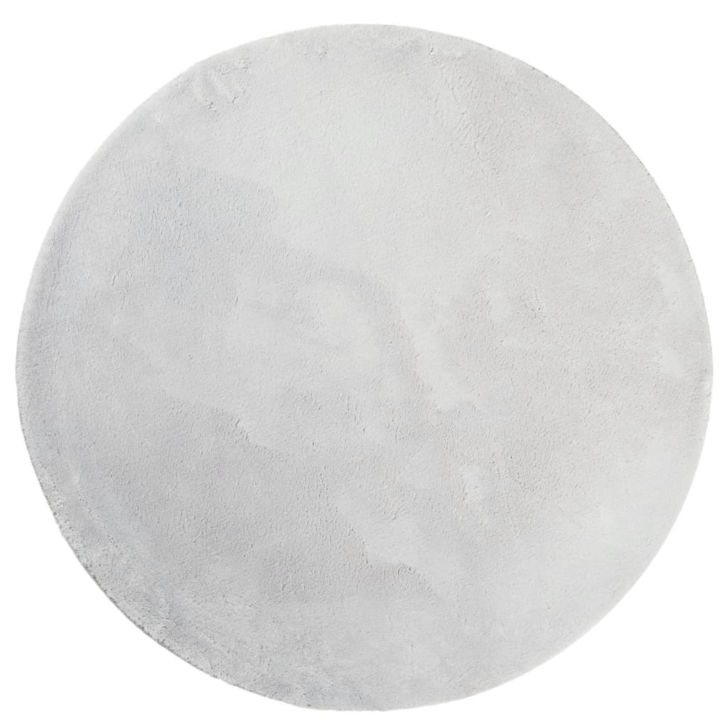 Teppich HUARTE Kurzflor Weich und Waschbar Anthrazit 60x110 cm