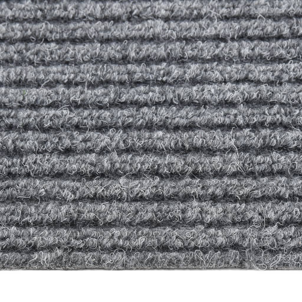 Teppichläufer Grau 80 x 150 cm Stoff