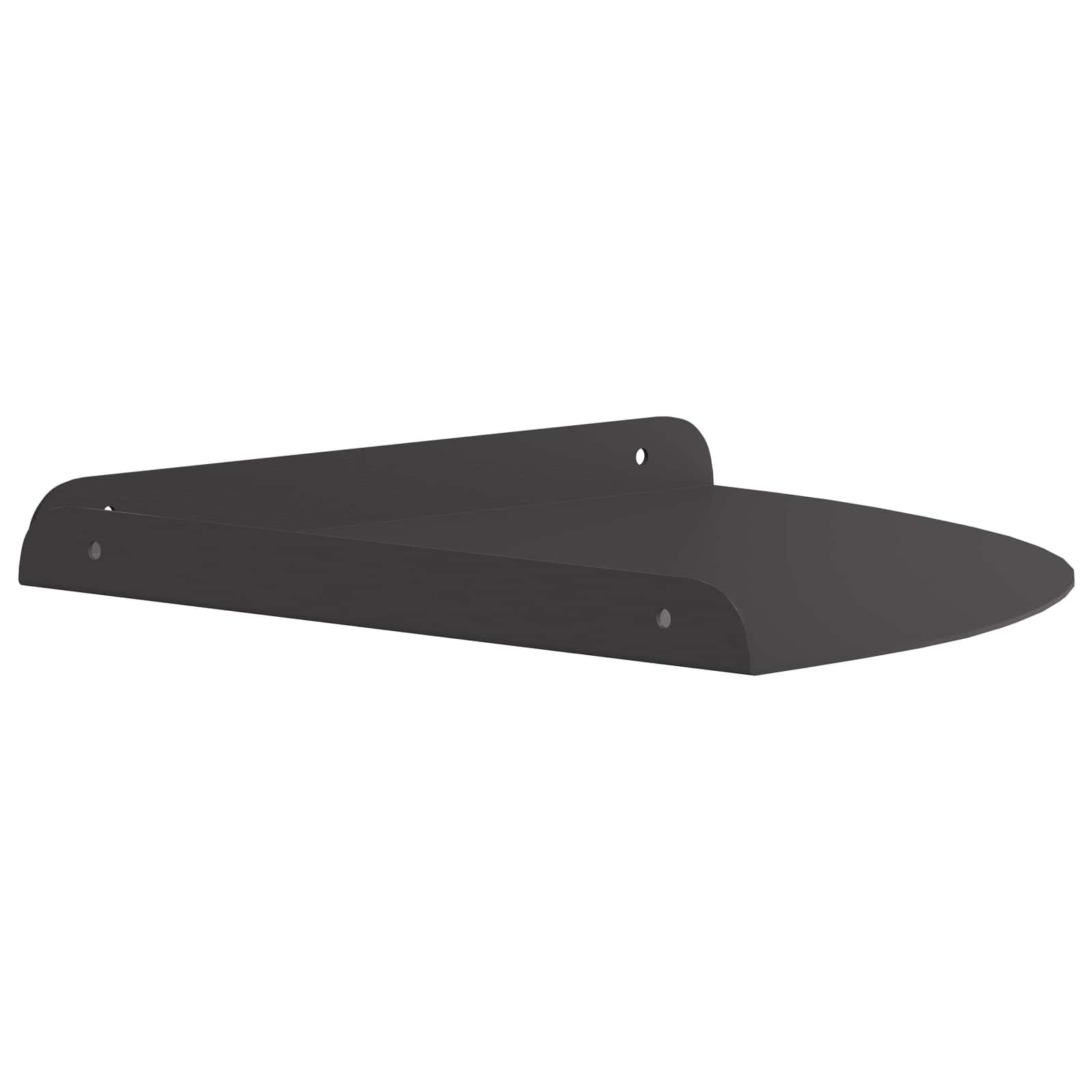 Schwebendes Regal mit Regal 2 pcs Schwarz 15 x 15 x 2 cm