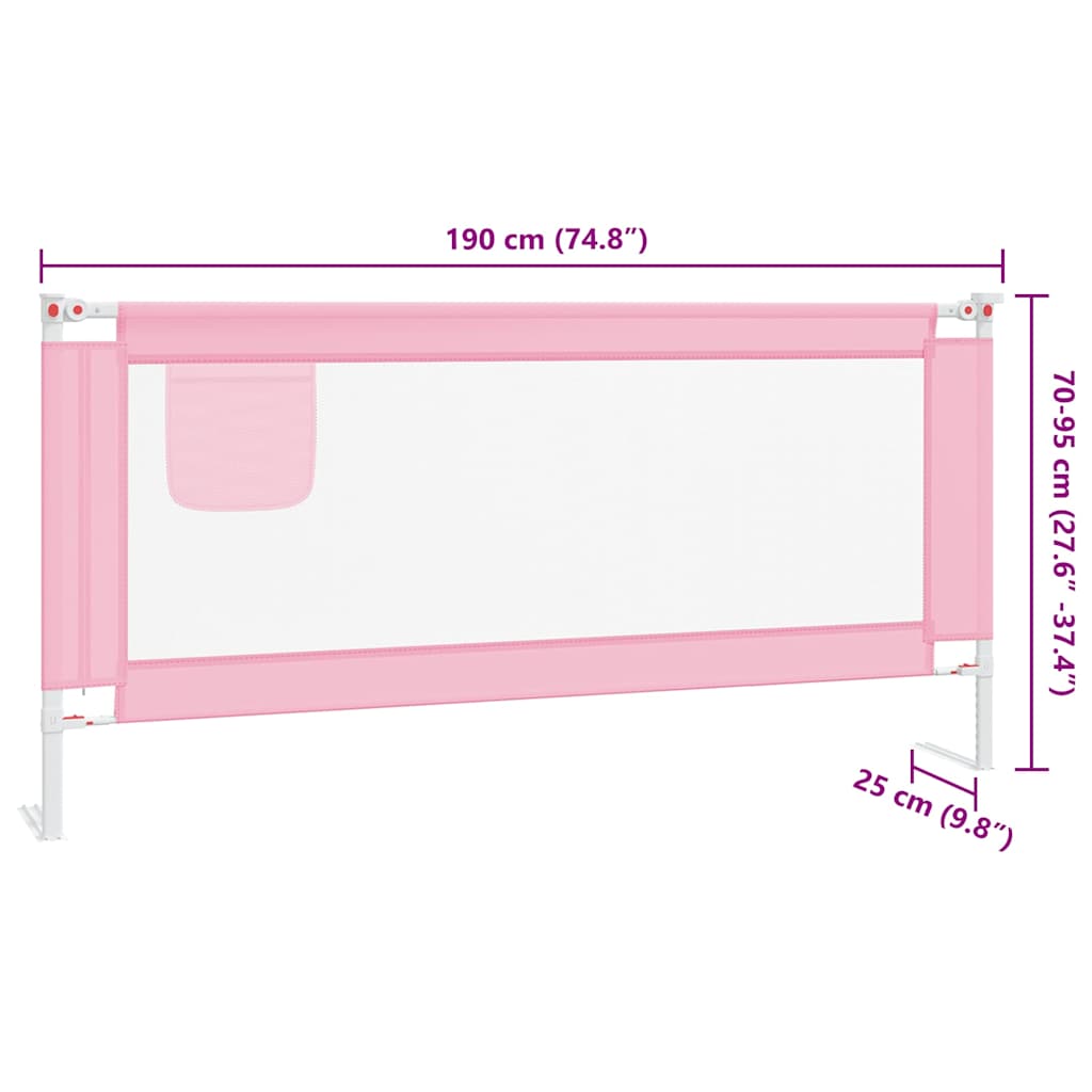 Kleinkind-Bettschutzgitter Grün 90x25 cm Stoff