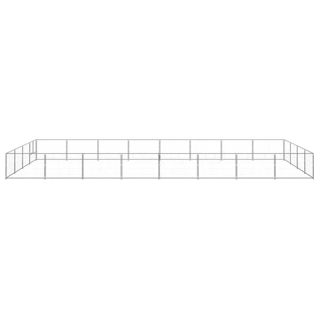 Hundezwinger Schwarz 4 m² Stahl