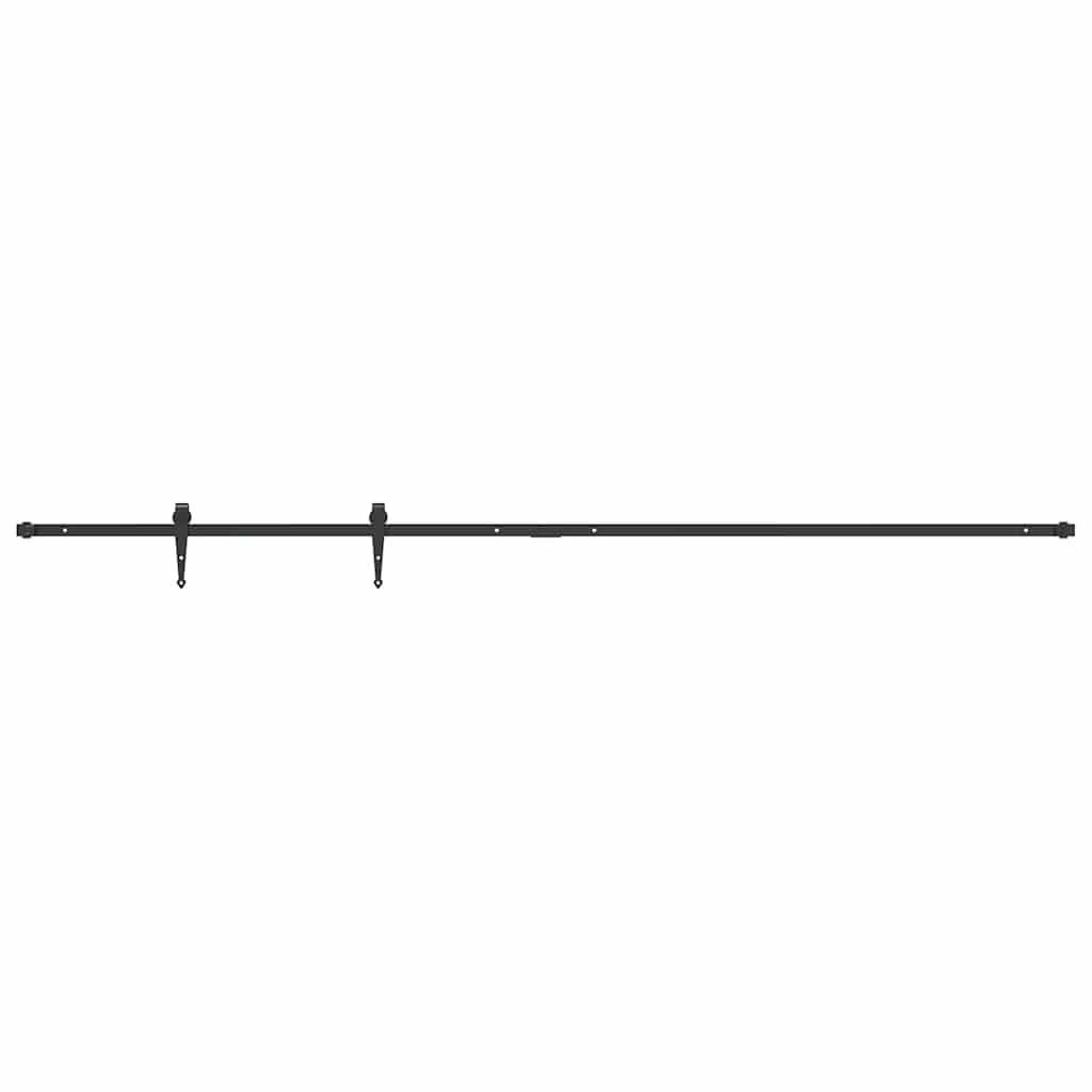 Mini Schiebetürbeschlag Set für Schranktüren 122 cm Carbonstahl