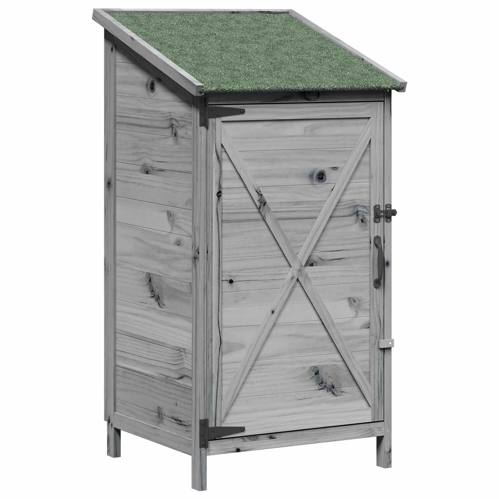 Gartenschuppen Natur 59,5 x 56 x 113,5 cm Massivholz aus Fichte