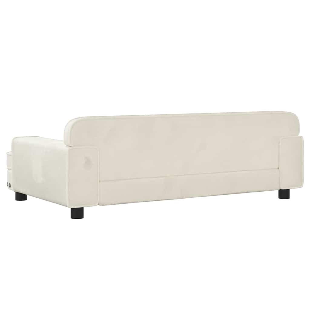 Hundebett Rosa 90x53x30 cm Samt