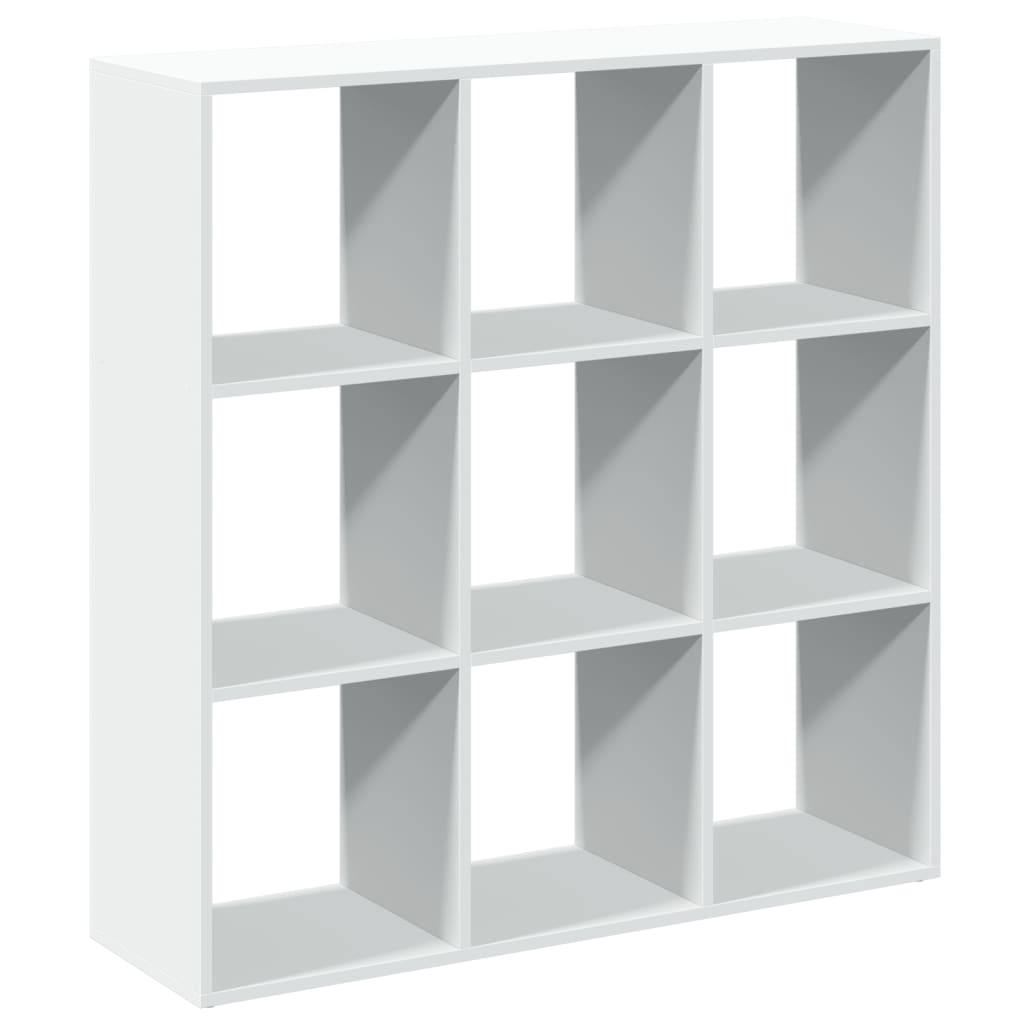 Bücherregal Weiß 137,5x29x137,5 cm Holzwerkstoff