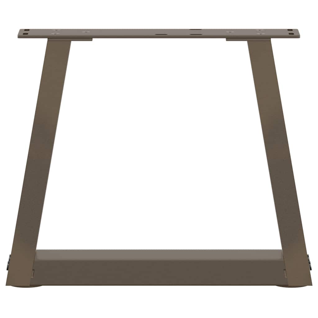 Couchtischbeine V-Form 2 Stück Schwarz 30x(30-31,3) cm Stahl