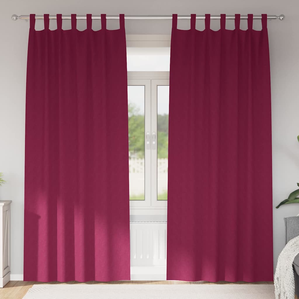 Verdunkelungs-Vorhänge mit Ringen 2 pcs Beige 140 x 140 cm